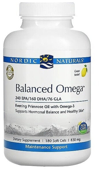 Lemon Balanced Omega Dietary Supplement - Nordic Naturals Balanced Omega Lemon — photo N1