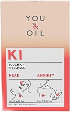 Fragrances, Perfumes, Cosmetics Set - You & Oil KI Touch Of Welness Head + Anxiety Essential Oil (oil/2x5ml)