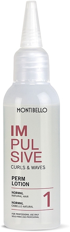 Normal Hair Curling Lotion - Montibello Impulsive Curls & Waves Perm Lotion 1 — photo N2