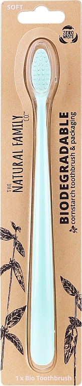 Biodegradable Toothbrush, turquoise - The Natural Family Co Biodegradable Toothbrush — photo N1