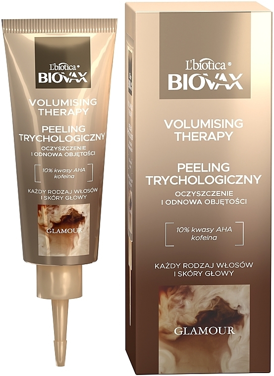 Trichological Scalp Peeling - L'biotica Biovax Glamour Volumising Therapy — photo N1
