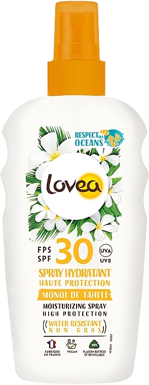 Moisturizing Sun Spray SPF30 - Lovea Monoi de Tahiti Moisturizing Spray SPF30 — photo N1