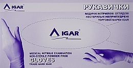 Fragrances, Perfumes, Cosmetics Examination Gloves, nitrile, powder-free, size M, 200 pcs, purple - Igar