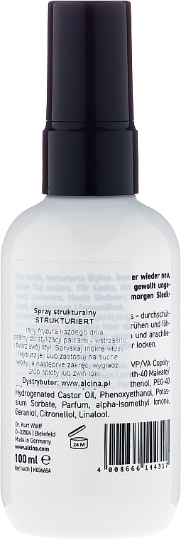 Styling Spray - Alcina Style Strukturiert Styling Texture Spray — photo N2