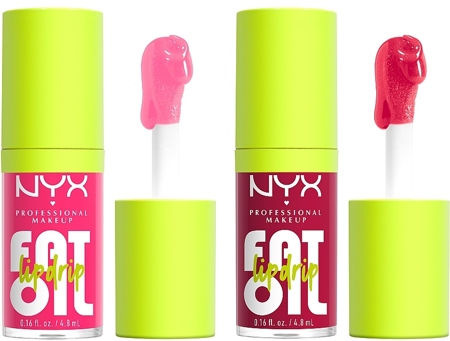 NYX Professional Makeup Home Alone Fat Oil Lip Drip Trio (3xlip/oil/4.8ml)	 - リップメイクアップキット — photo N4