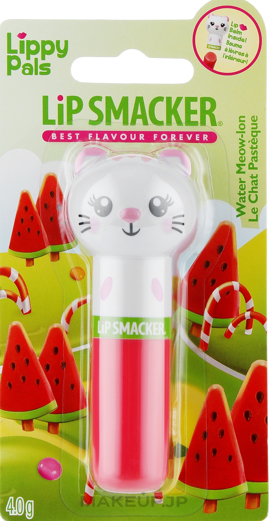 Lip Balm "Watermelon" - Lip Smacker Lippy Pal Kitten — photo 4 g