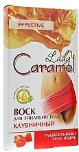 Body Depilation Wax "Strawberry" - Caramel — photo N1