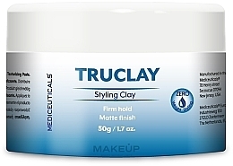 Fragrances, Perfumes, Cosmetics Medium Hold Mattifying Hair Styling Clay - Mediceuticals Truclay Styling Clay