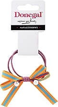 Fragrances, Perfumes, Cosmetics Hair Tie, FA-5640, pink with orange bow - Donegal