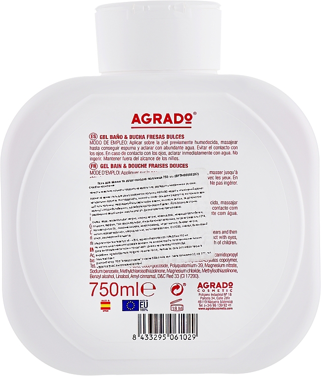 Trendy Bubbles Collection - Agrado Sweet Strawberry Shower Gel — photo N2