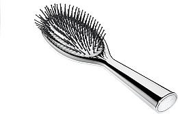 Fragrances, Perfumes, Cosmetics Hair Brush, chrome - Acca Kappa Special Edition Chrome Finish Brush Pom Pins