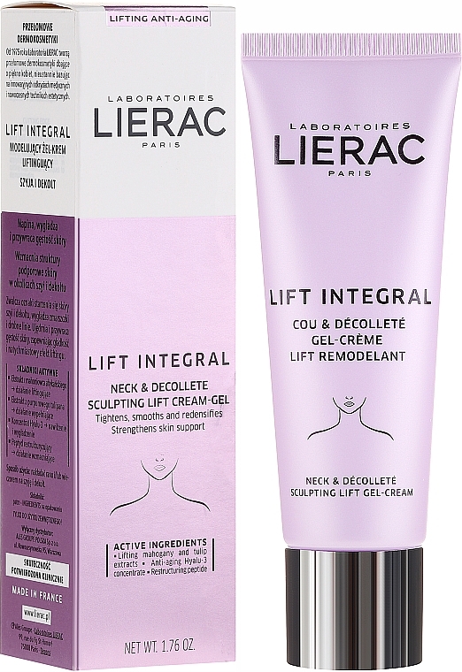 Neck & Decollete Shower Gel Cream - Lierac Lift Integral Neck & Decollete Sculpting Lift Cream-Gel — photo N1