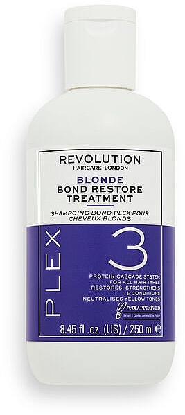 Hair Repair Complex - Revolution Haircare Blonde Plex 3 Bond Restore Treatment — photo N1