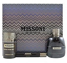 Fragrances, Perfumes, Cosmetics Missoni Parfum Pour Homme - Set (edp/100ml + edp/10ml + deo/stick/75ml)