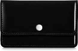 Elegant Black Card Holder, black, lacquered - MAKEUP — photo N1