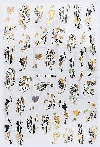 Self-Adhesive Nail Stickers SJ004 - Deni Carte 88442 — photo N1