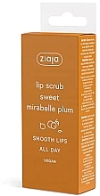 Lip Scrub 'Sweet Mirabelle', tube - Ziaja Lip Scrub Mirabelle Plum — photo N2