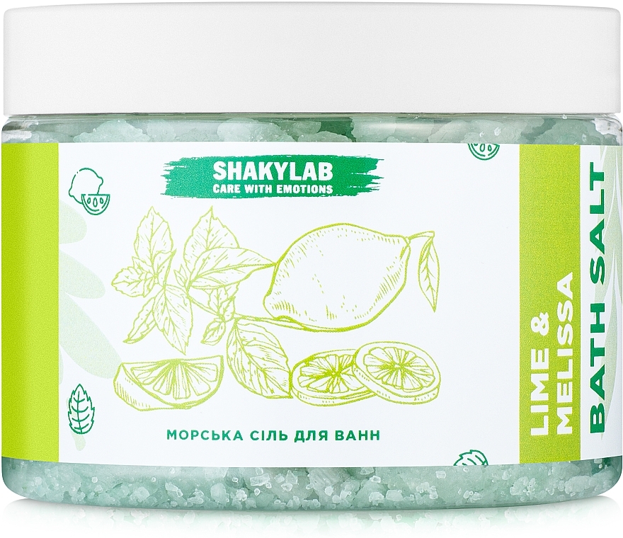 Lime & Melissa Bath Sea Salt - SHAKYLAB Natural Bath Salt — photo N1