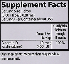 Vitamin D3 - Carlson Labs Baby's Super Daily D3 — photo N5