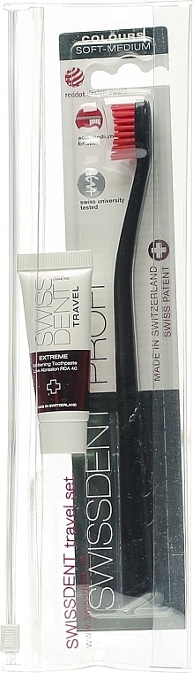 Set - SWISSDENT (toothpast/10ml + toothbrush/1pc)	 — photo N1