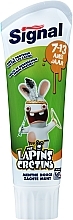 Fragrances, Perfumes, Cosmetics Kids Toothpaste, 7-13 yr, light green, rabbit - Signal Junior The Lapins Cretins Toothpaste