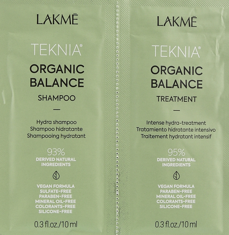 Sample Set - Lakme Teknia Organic Balance (sh/10ml + mask/10ml) — photo N2