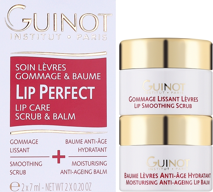 Set - Guinot Lip Perfect (l/balm/7 ml + l/scrub/7 ml) — photo N2