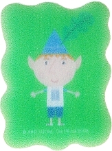 Fragrances, Perfumes, Cosmetics Baby Sponge "Ben and Holly", Ben, green - Suavipiel Ben & Holly