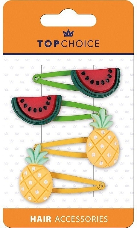 Hairclips "Watermelon and Pineapple", 23910 - Top Choice — photo N1