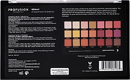 Eyeshadow Palette - Profusion Cosmetics Siennas 21 Shades Eyeshadow Palette & Brush — photo N2