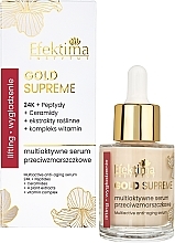 Fragrances, Perfumes, Cosmetics Lifting & Smoothing Anti-Wrinkle Serum - Efektima Gold Supreme