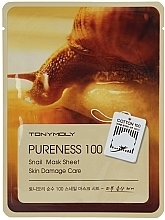 Fragrances, Perfumes, Cosmetics Snail Mucin Facial Sheet Mask - Tony Moly Pureness 100 Snail Mask Sheet 