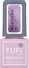 Fragrances, Perfumes, Cosmetics Reflective Color Base Coat - Tufi Profi Premium Reflective Base