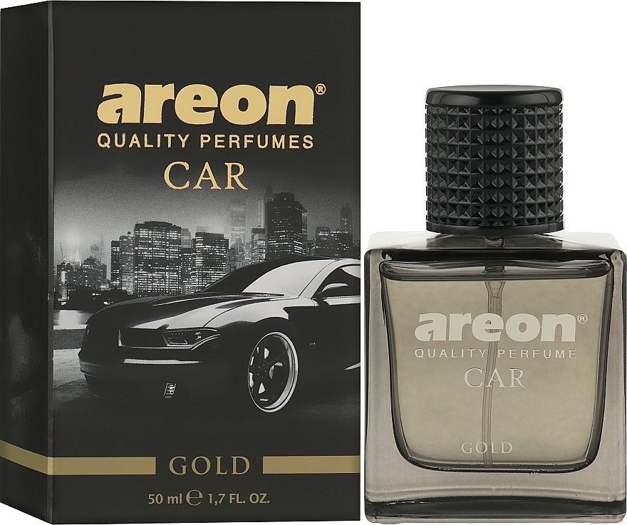 Car Air Freshener - Areon Luxury Car Perfume Long Lasting Gold — photo N1