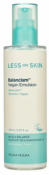 Face Emulsion - Holika Holika Less On Skin Balancism Vegan Emulsion — photo N1