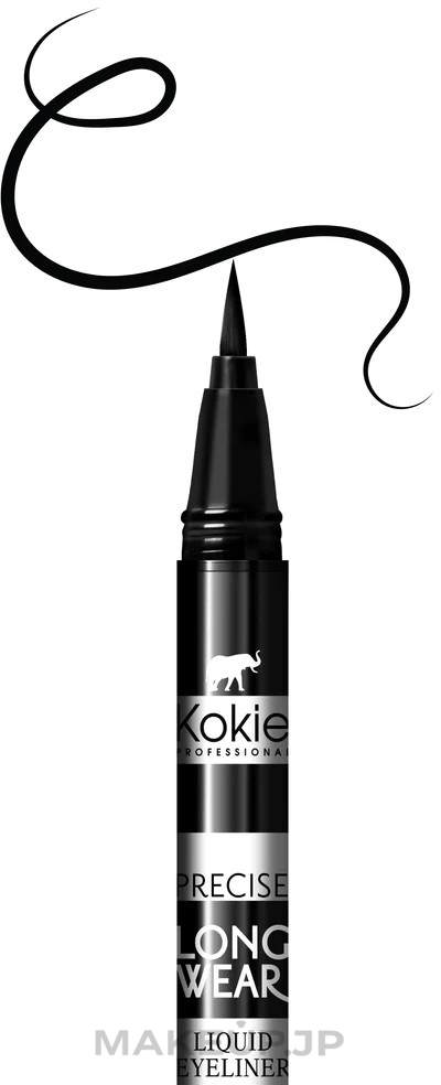 Eyeliner - Kokie Professional Precise Longwear Liquid Eyeliner — photo Black