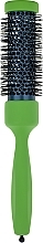 Professional Heat-Resistant Nylon Hair Brush d32,5mm, green - 3ME Maestri — photo N1