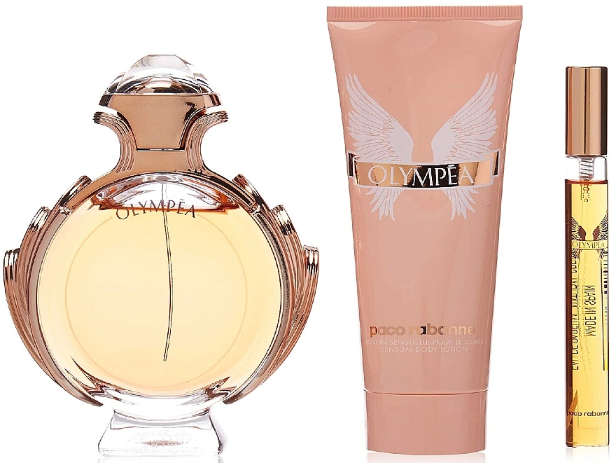 Paco Rabanne Olympea Solar Eau de Perfume Intense - Set (edp/80 ml + b/lot/100 ml + edp/10 ml) — photo N2