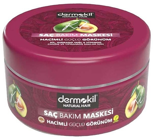 Clay, Avocado & Vitamin E Hair Mask - Dermokil Hair Care Mask — photo N1