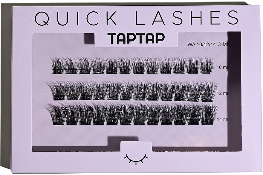 Individual Lashes, WA 10-14 mm C-Mix - Taptap — photo N1