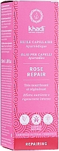 Fragrances, Perfumes, Cosmetics Intensive Nourishing Hair Oil - Khadi Ayuverdic Rose Repair Hair Oil