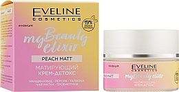 Mattifying Detoxifying Cream - Eveline My Beauty Peach Matt — photo N6