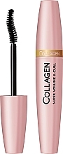 Fragrances, Perfumes, Cosmetics Volumizing & Curling Mascara - Dermacol Collagen Super Volume & Curl Mascara