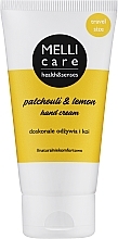 Fragrances, Perfumes, Cosmetics Hand Cream - Melli Care Patchouli&Lemon Hand Cream