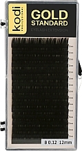 Fragrances, Perfumes, Cosmetics Gold Standard B 0.12 False Eyelashes (16 rows: 12 mm) - Kodi Professional