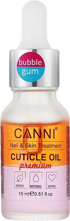 Biphase Cuticle Oil "Bubble Gum" - Canni Cuticle Oil Premium — photo N2