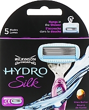 Replacement Shaving Cassettes, 3 pcs - Wilkinson Sword Hydro Silk — photo N1