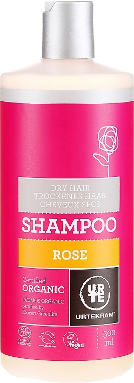 Dry Hair Shampoo "Rose" - Urtekram Rose Dry Hair Shampoo — photo N6