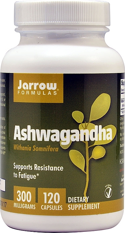 Dietary Supplement "Ashwagandha" - Jarrow Formulas Ashwagandha 300mg — photo N3