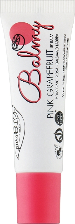 Lip Balm - PuroBio Cosmetics Balmy Lip Balm Pink Grapefruit — photo N1